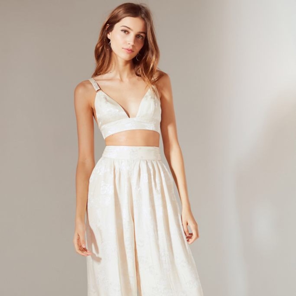 Urban Outfitters Wide Leg Floral Delphine Pant